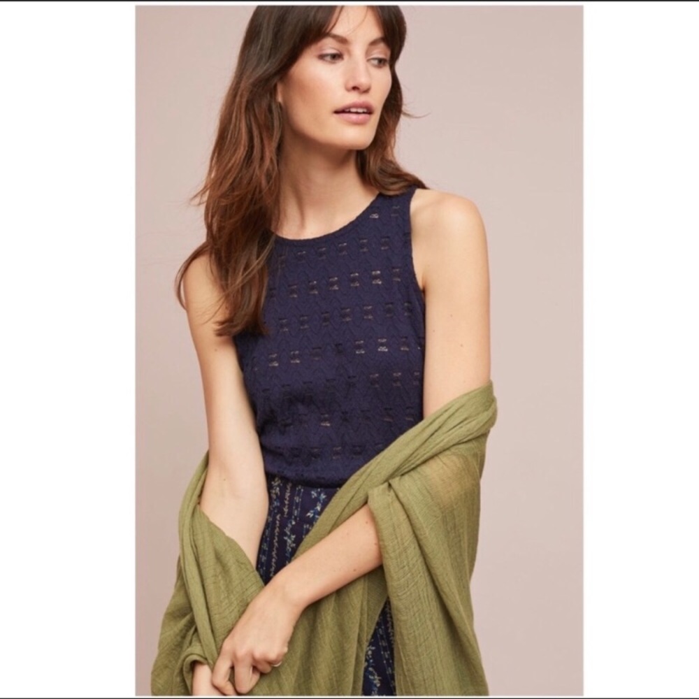 Pure + Good (Anthropologie) Lace tank top